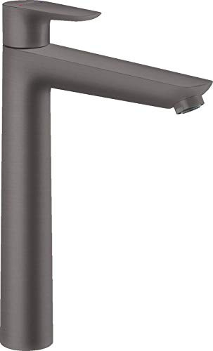 hansgrohe 71717340 Talis E Single-Lever Washbasin Mixer Tap 240 Without Drain Fitting Brushed Black Chrome, spout Height 240 mm