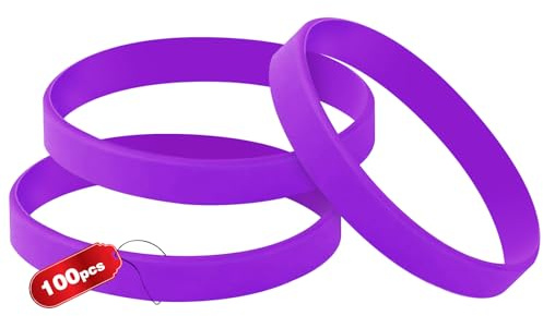 100PCS Blank Silicone Wristbands Elastic Universal Bracelets Rubber Wholesale Bracelet bands bulk