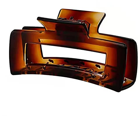 Épingles À Cheveux 2 Pièces Pince À Saisir Rectangulaire Queue De Cheval Cheveux Cassés Derrière La Tête Saisir Enfant Lavage Visage Pince À Cheveux Marron