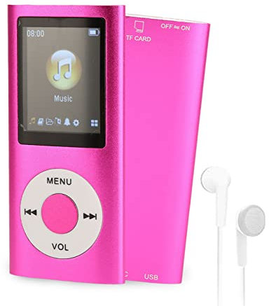 1,8-Zoll-Musik-MP3-MP4-Player, MP3-MP4-Player mit Ultradünnem Tragbarem BT-MP3-MP4-Player, Unterstützt 64-G-Speicherkarte, Lange Standby-Zeit