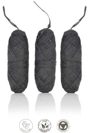 green-goose® Bio-based Roscado | Llenar | Carbón vegetal | 3 x 3 metros | Biodegradable | Fibra de maíz vegana | Sostenible | Respetuoso con el medio ambiente | Residuos mínimos