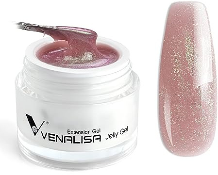 VENALISA Glitzer Pearl Jade Builder Nail Gel 50g Aufbaugel Nagelverlängerungs Gel Kit Nail Art Maniküre UV nagellack für Nägel Reparatur-Verstärkungsverlängerung