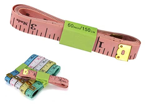 OSALADI 10pcs Soft Measuring Tape for Sewing Tailor Ruler Dual Sided Metric for Clothes Measure Tape and Sewing Measuring Tool Random Color