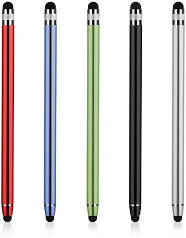 Andibro Touchscreen Stift,5 Stück 2-in-1 Universelle Eingabestifte Stylus Touch Pen Handy Stifte für Tablet Hochempfindlicher Kompatibel Alle Smartphones