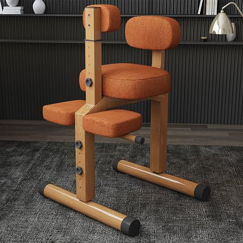 Mavdecll Ergonomischer Kniestuhl, höhenverstellbarer orthopädischer Gleichgewichtssitz für das Arbeitszimmer, zur Verbesserung und Korrektur der Stuhlhaltung, verbesserten Komfort und Konzentration