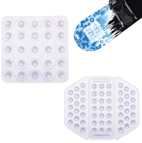 4st Snowboard Pads, Självhäftande Snowboarding Pads Anti-Halk Snowboard Pad för Ger Extra (Transparent)
