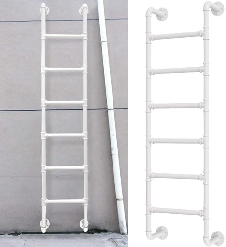 Escabeau d'urgence pour fenêtres de sous-sol, échelle d'escalier en métal robuste pour utilisation en intérieur et en extérieur, échelle murale avec capacité de 150 kg, longueur 99,1 cm