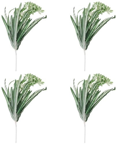 DECHOUS 4pcs Realistic Artificial Plant Greenery Wall Hanging Home Decor Artificial Plant Ornament Decorative