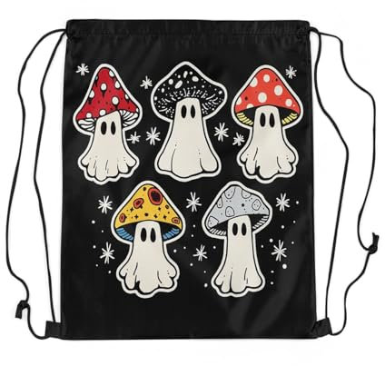 Tunnelzug Gymsack Trippy Pilz Gymnastikbeutel Unisex Turnsack Erwachsene Schuhbeutel, Für Schule, Reisen, Strand, 36x42cm