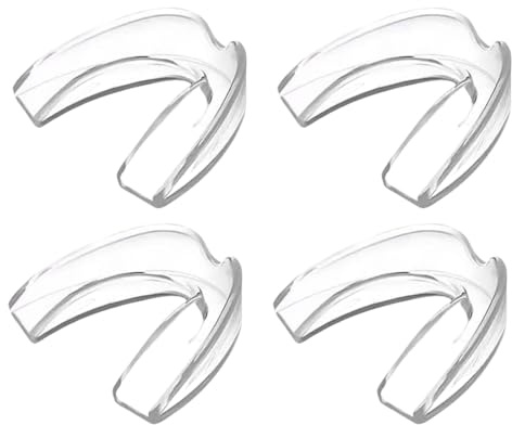 IKOPFLN 4 Articles Protège-dents, protège-dents anti-ecchymoses, protège-dents nocturnes, gouttière dentaire bruxisme, goutiere dent nuit anti grincement, réduit le bruxisme