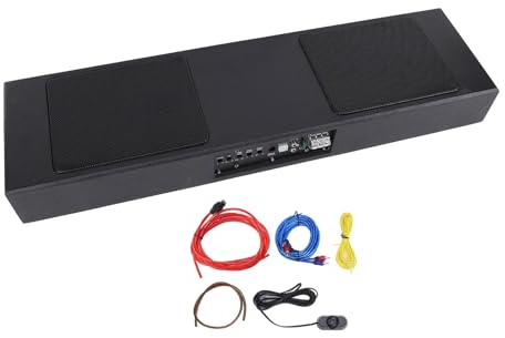 Torvex Underseat Subwoofer, Powered Active Bass Speaker with Built-In Amplifier, 6x9 Inch Slim Subwoofer Box, 800W Car Audio Woofer, High/Low Level Input for Truck Cab Upgrade