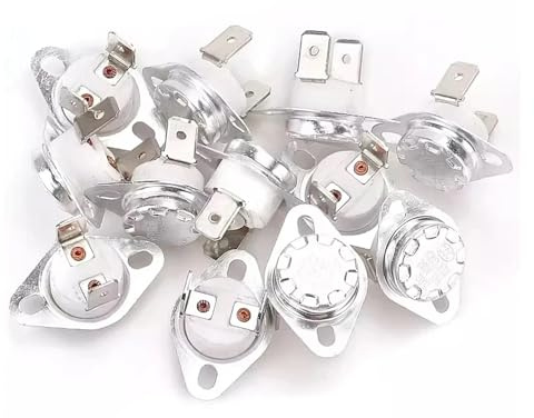 1-10 Stück KSD302 16A 250V Bimetall-Thermostat Temperaturschalter Keramik 40-180 Grad Schließer Öffner Thermostat(45C,Normally closed)