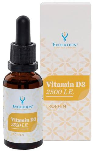 Evolution Vitamine D3 2500 UI - Gouttes végétaliennes - 30 ml