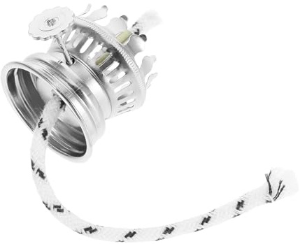 BESPORTBLE Brûleur de Lampe à Pétrole 28 Trous Vintage 555 Support en Métal Argenté Compatible Lampes Anciennes Pièce de Rechange et Lanterne Décoration Intérieure Classique