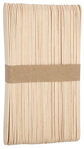 Generic Ensemble de Bâtons D'épilation en Bois pour une Application Facile de la Cire, Outil de Démaquillage Jetable pour les Bras et les Jambes, Non Toxique et Sûr, 100 Pièces