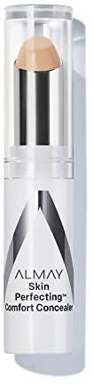 Almay Skin Perfecting Comfort Concealer, Face Makeup, Full Coverage, Natural Looking Finish, Cruelty-Free, Hypoallergenic, Dermatologist Tested, 140 Light/Medium, 1 Count