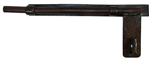 zeitzone Türriegel Schiebeschloss Schlossriegel Rustikal Nostalgie Gusseisen Braun 33cm