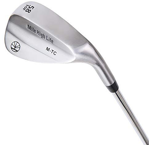 Mile High Life | Smidda wedgeklubbset för golf | Golf Gap Wedge set för nybörjare | Beröm Wedge golfklubbor för män och kvinnor (silver-58 grader)