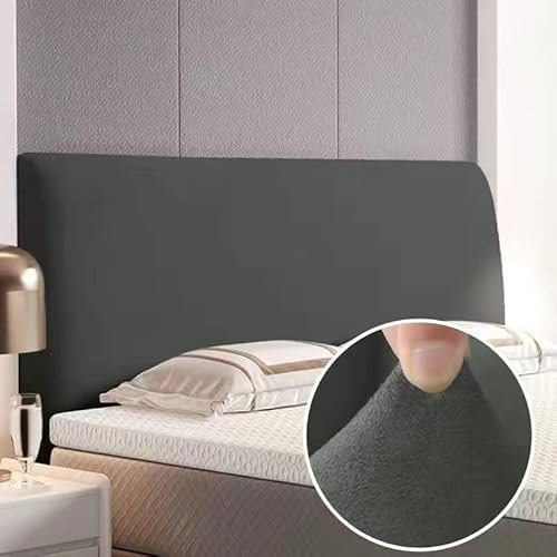 EUPEFIST Elastische Bett Bettkopfteil Hussen Bettkopfteil Bezug Kopfteilabdeckung 160/180/200CM StaubhüLle Bett Kopf Abdeckung Staubdicht Kopfteil Hussen Einfarbig Boxspringbett Kopfteilbezug
