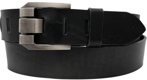 AnnaMatoni Herren Gürtel Leder 4cm breit Ledergürtel Pflanzlich gegerbtes Leder 3,5mm Stark echt Leder Made in Germany Gürtel Herren Leder