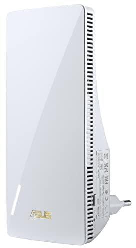 ASUS RP-AX58 Repetidor WiFi 6 (802.11ax) AX3000 de Doble Banda y Repetidor AiMesh para un WiFi Mesh sin Cortes, Funciona con Cualquier Router WiFi