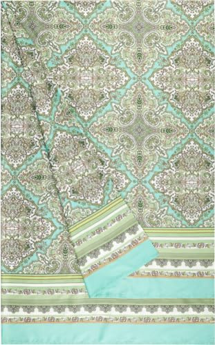 Bassetti Granfoulard Sofaüberwurf, für Sofas aus Baumwolle, Überwurf für Verschiedene Verwendungszwecke (Tagesdecke, Picknick, Vorhang, Tischüberzug), Größe 180 x 270 cm, Art. MARECHIARO (Pistazie
