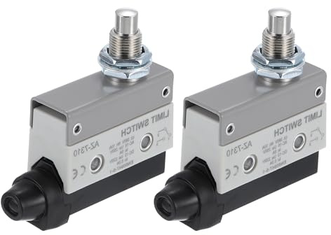 sourcing map Limit Switch Push Plunger AZ-7310 Mount 1NC+1NO 3D Printer Door Switch Metal Momentary Switch 2 Pcs