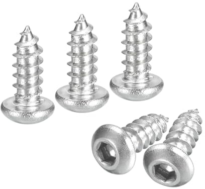 QUARKZMAN Sechskant-Selbstbohrschrauben, M3 x 8mm 304 Edelstahl Holzschraube 200 Stück