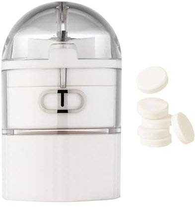 Tablettenteiler Mit Medikamentenbox, Pillenschneider Tablettenschneider, Multifunktionaler Tablettenteiler Für Alle Tabletten Kostenlos, Tragbar Pillendosen Medizinschneider Mit Aufbewahrungsfach