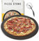 Ensemble de pierres à pizza en céramique de 38,1 cm – Antiadhésif, anti-taches, avec cutter (rond, 38,1 cm)