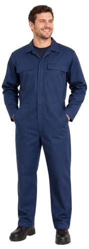 fratelliditalia.org Kit Tuta da Lavoro Blu Scuro e t-Shirt per Lavoratori Professionisti in Vari settori Industria edilizia Officina Meccanica