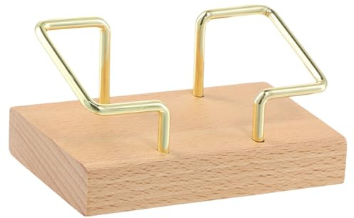 Soporte para Tarjetas de Visita Madera, Creativo Titulares de Tarjetas de Negocios, Tarjetero de Madera Organizador de Sobremesa para Escritorio Hogar Negocios Oficina Escuela Recepciones de Empresas