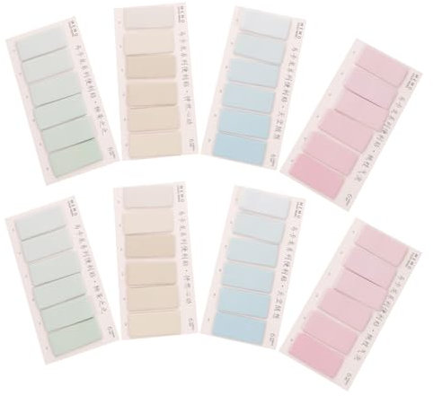 DIYEAH Praktische Haftnotizen 960 Stück Mehrfarbige Seitenmarkierungen Abreißbare Buchetiketten Multifunktional Für Schule Und Büro