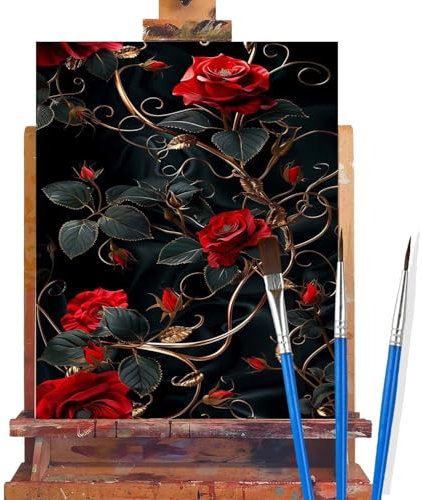 Malen Nach Zahlen Erwachsene Blume,Wald Malen Nach Zahlen DIY set Handgemalt Ölgemälde,Mit Pinseln und Acrylfarbe,Bastelset Erwachsene Frauen für Geschenke und Home Wand Dekor (Rahmenlos,90x120cm) D47