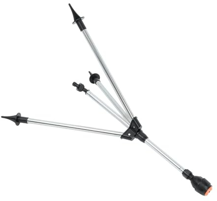 Toyvian Arroseur De Pelouse à Degrés sur Base De Trépied Métal Arroseur Rotatif pour Jardin Et Cour avec Hauteur Arrosage Réglable