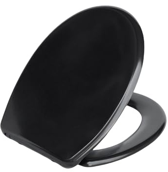 SINOBATH O-förmiger Premium-Duroplast Toilettensitz mit Edelstahl-Scharnieren & Sanftschließ-Funktion