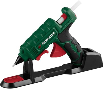 PARKSIDE® PHP 500 E3 Pistola per colla a caldo senza fili 25W, impugnatura: Ø 11 mm, 200 °C, pistola per colla 200°