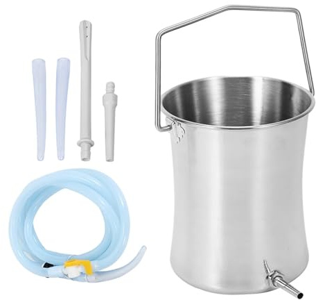 Systèmes d'irrigation intestinale pratiques en acier inoxydable de grande capacité Ensemble de nettoyage du côlon pour la maison et l'utilisation clinique