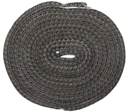 SEWOART Cinta Adhesiva Autoadhesiva para Junta de Puerta de Estufa de Leña, Cuerda Plana de Fibra de Vidrio 2mm X 10mm X 2m, Tira Selladora Resistente al Calor para Chimenea y Accesorios