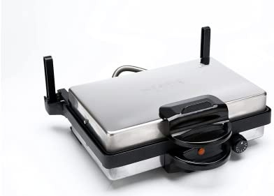SHOV Kontaktgrill, multifunktion, Tandur, brödrost, elektrisk, med eller utan kastrull, tava, granit eller teflon att välja mellan för grillning, rostning och mer för varje kök (teflon)