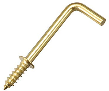 sourcing map 50 Stk. Schraubhaken Deckenhaken Selbstschneidend Golden 1,4 | Einschrauben Haken mit Platte