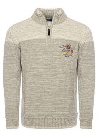 Carisma Strickpullover für Herren ? Herren Troyer mit Stickerei ? Angenehmer Regular Fit Pullover für Büro und Freizeit 7803