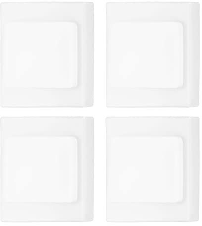 PATIKIL Light Switch Dust Cover, 4 Pack Blank Wall Plate Panel Switch Protector Dustproof Waterproof Protective Cover for Bathroom, Rubber White