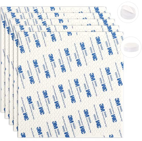 JULBEAR Doppelseitige Klebepunkte, 2880 Stück Klebende Aufkleber 6mm Klebepunkte Rund Schaum Klebepunkte Fotokleber Abnehmbare Klebepaste Punkt Aufkleber für Ballon Festival-Dekoration DIY Basteln