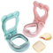 Zayookey 2 cortadores de sándwiches y sellador para niños, moldes para sandwiches, cortador de sándwiches de pan sin costra, desoxidador, sandwichera, herramientas de hornear de acero inoxidable para