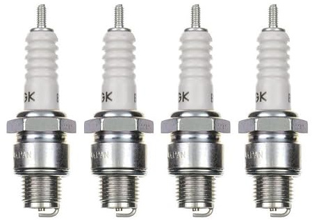 4x Zündkerze B7HS – Zündkerzen Set für Motorrad, Roller, Scooter – passend für Vespa 125/150, Yamaha DT 50 MX, Suzuki GT 185, Royal Enfield Bullet u.v.m.