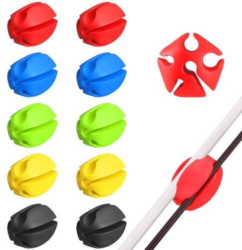 10 Pcs Silicone Fishing Rod Holder Straps Portable Fishing Rod Fixing Ball Comes with Fly Fishing Accessories for Fishing Enthusiasts(Polychromatic)