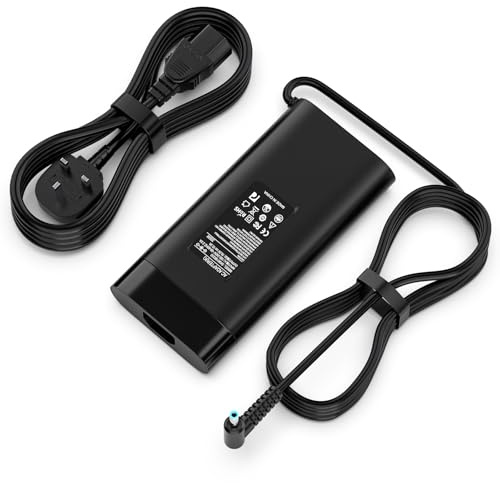 200W Laptop Charger Compatible With HP Omen Pavilion Gaming 15 16 17 Victus 15 16 Zbook 15 17 Envy 15 15u 2020 TPN-DA10 TPN-LA20 TPN-LA21 L00818-850 L00895-003 ADP-200HB B【4.5 * 3mm】