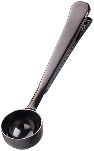 Generic Coffee Scoop Clip, Stainless Steel, 1 Count, Black