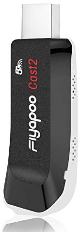 FIYAPOO Miracast Dongle Transmisión inalámbrica HDMI, WiFi Miracast Dongle 4K y 5G para iPhone/iPad/Android/iOS/Windows/Mac Laptop, PC HD Fire Stick TV/Monitor/Proyector (Miracast, DLNA, Airplay)